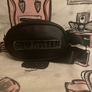 Steve Madden Black Belt Bag for Men